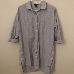 Button down blouse dress